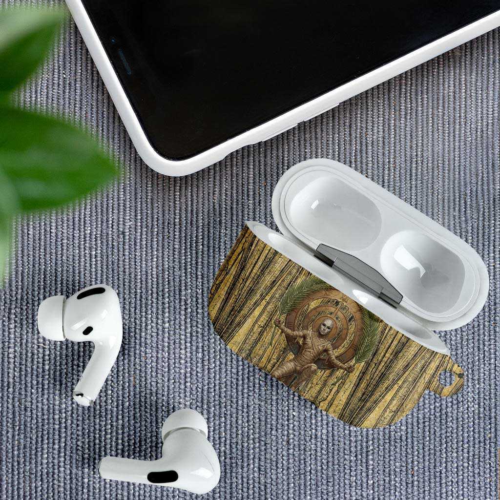 Heh and Hauhet Egyptian AirPods Case Timeless Gods Design Infinity Serpent and Divine Balance Ancient
