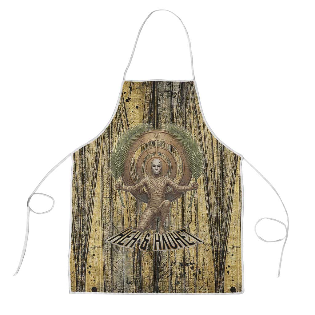 Heh and Hauhet Egyptian Apron Timeless Gods Design Infinity Serpent and Divine Balance Ancient