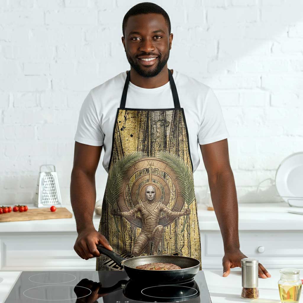 Heh and Hauhet Egyptian Apron Timeless Gods Design Infinity Serpent and Divine Balance Ancient