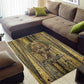 Heh and Hauhet Egyptian Area Rug Timeless Gods Design Infinity Serpent and Divine Balance Ancient