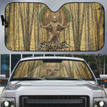 Heh and Hauhet Egyptian Auto Sun Shade Timeless Gods Design Infinity Serpent and Divine Balance Ancient