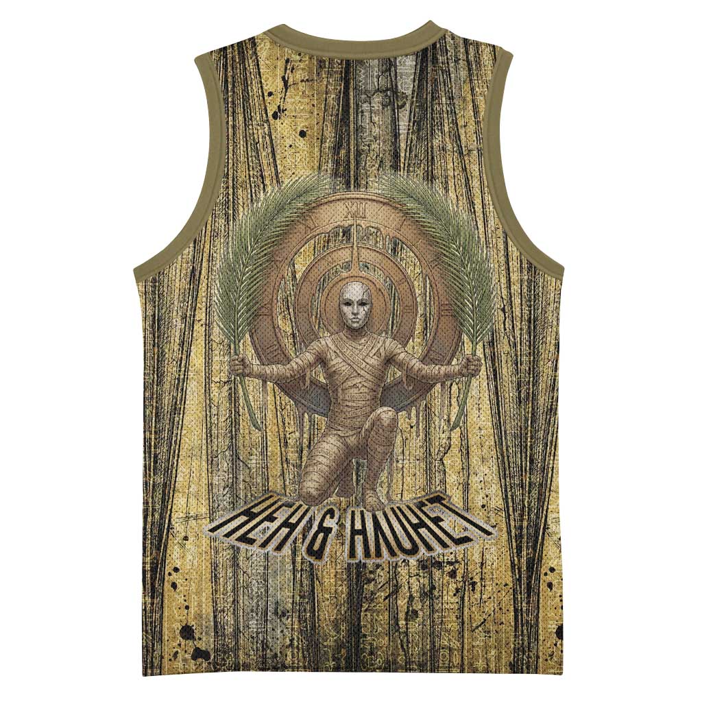 Heh and Hauhet Egyptian Basketball Jersey Timeless Gods Design Infinity Serpent and Divine Balance Ancient