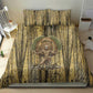 Heh and Hauhet Egyptian Bedding Set Timeless Gods Design Infinity Serpent and Divine Balance Ancient