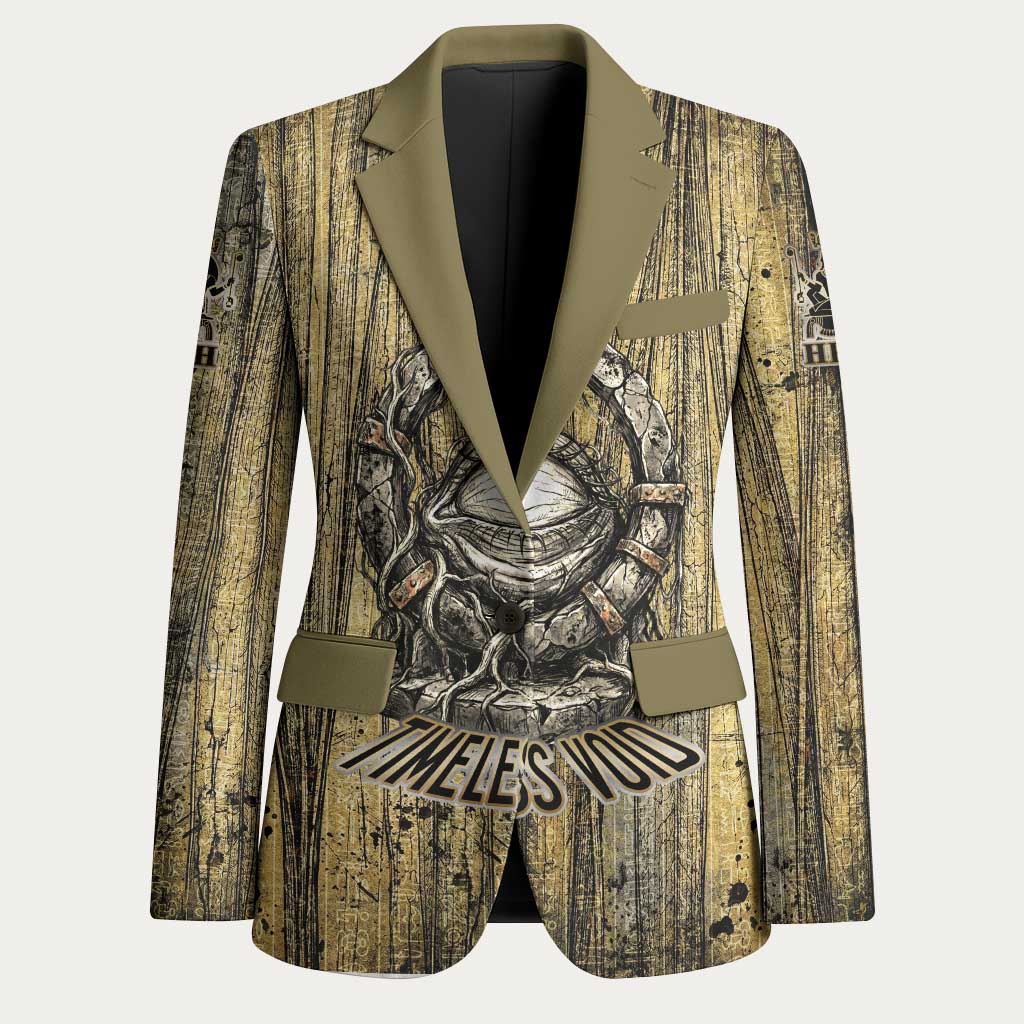 Heh and Hauhet Egyptian Blazer Timeless Gods Design Infinity Serpent and Divine Balance Ancient