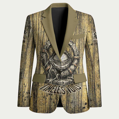 Heh and Hauhet Egyptian Blazer Timeless Gods Design Infinity Serpent and Divine Balance Ancient