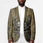 Heh and Hauhet Egyptian Blazer Timeless Gods Design Infinity Serpent and Divine Balance Ancient