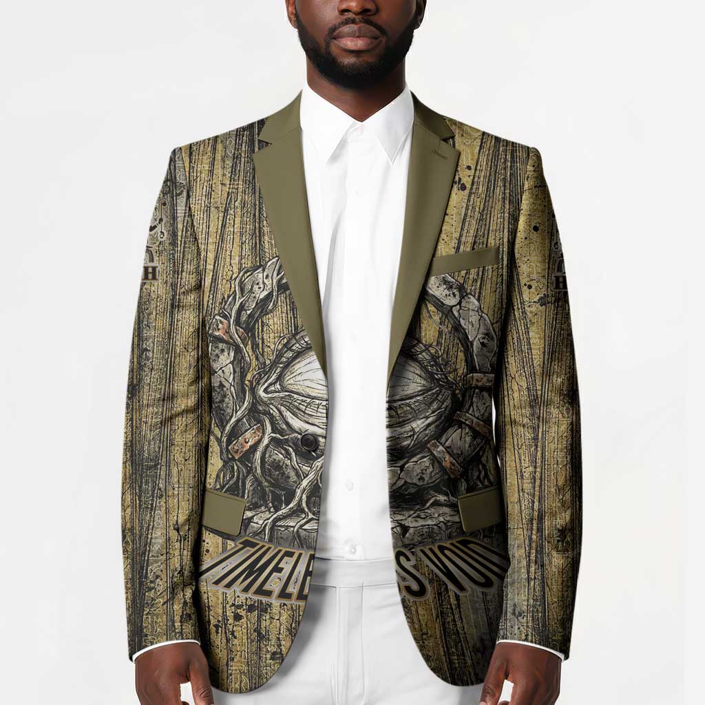 Heh and Hauhet Egyptian Blazer Timeless Gods Design Infinity Serpent and Divine Balance Ancient