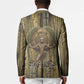Heh and Hauhet Egyptian Blazer Timeless Gods Design Infinity Serpent and Divine Balance Ancient