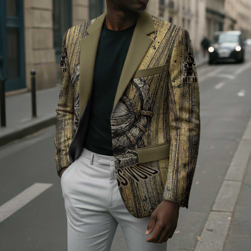 Heh and Hauhet Egyptian Blazer Timeless Gods Design Infinity Serpent and Divine Balance Ancient