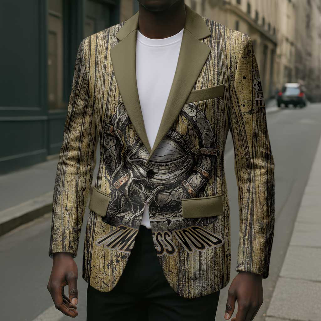 Heh and Hauhet Egyptian Blazer Timeless Gods Design Infinity Serpent and Divine Balance Ancient