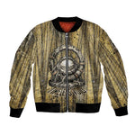 Heh and Hauhet Egyptian Bomber Jacket Timeless Gods Design Infinity Serpent and Divine Balance Ancient