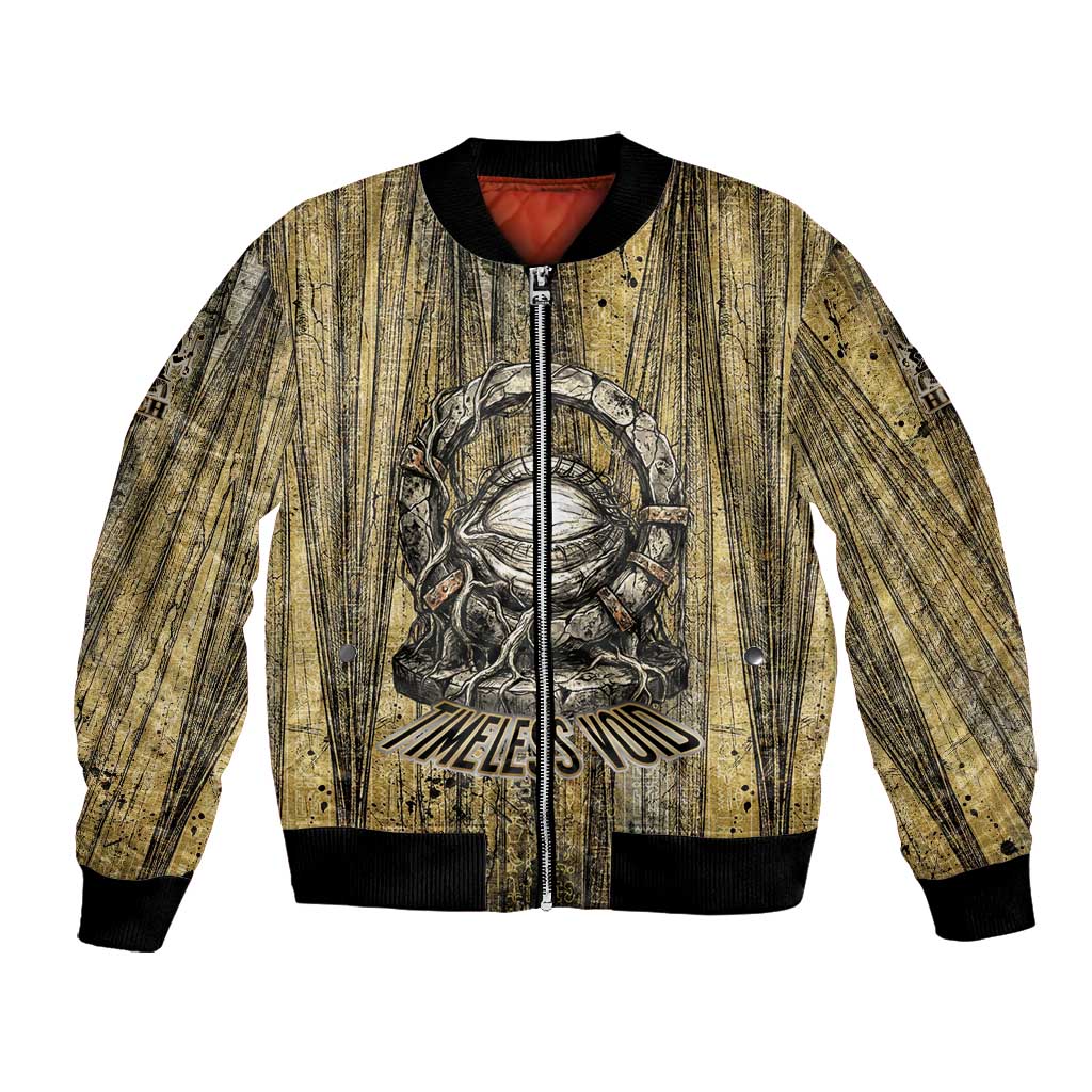Heh and Hauhet Egyptian Bomber Jacket Timeless Gods Design Infinity Serpent and Divine Balance Ancient