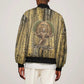 Heh and Hauhet Egyptian Bomber Jacket Timeless Gods Design Infinity Serpent and Divine Balance Ancient