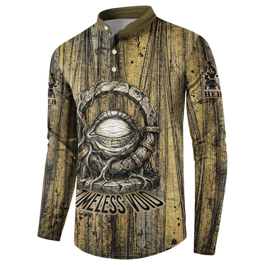 Heh and Hauhet Egyptian Button Sweatshirt Timeless Gods Design Infinity Serpent and Divine Balance Ancient