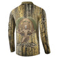 Heh and Hauhet Egyptian Button Sweatshirt Timeless Gods Design Infinity Serpent and Divine Balance Ancient