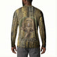 Heh and Hauhet Egyptian Button Sweatshirt Timeless Gods Design Infinity Serpent and Divine Balance Ancient