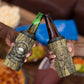 Heh and Hauhet Egyptian 4 in 1 Can Cooler Tumbler Timeless Gods Design Infinity Serpent and Divine Balance Ancient