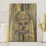 Heh and Hauhet Egyptian Canvas Wall Art Timeless Gods Design Infinity Serpent and Divine Balance Ancient