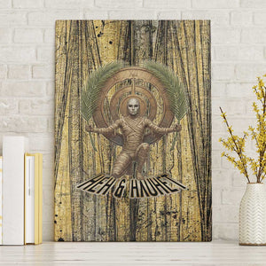 Heh and Hauhet Egyptian Canvas Wall Art Timeless Gods Design Infinity Serpent and Divine Balance Ancient