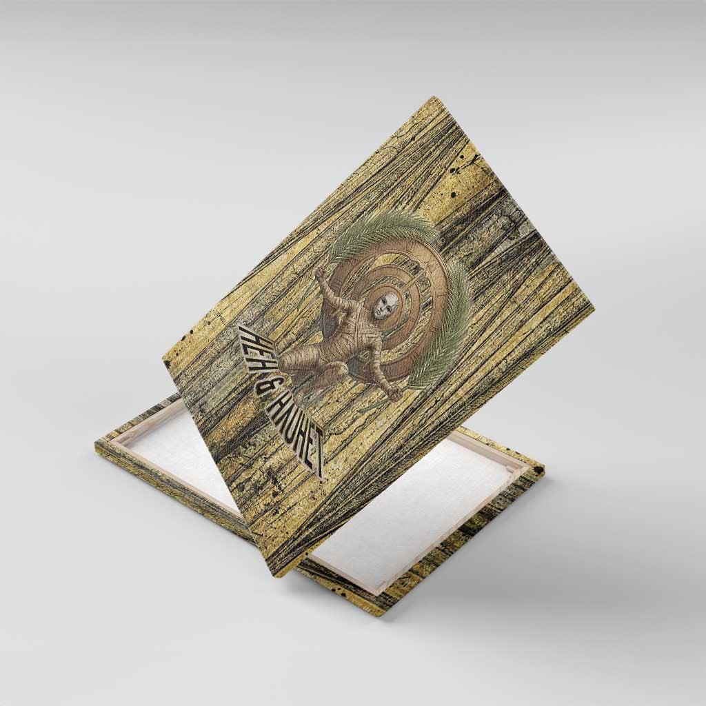Heh and Hauhet Egyptian Canvas Wall Art Timeless Gods Design Infinity Serpent and Divine Balance Ancient