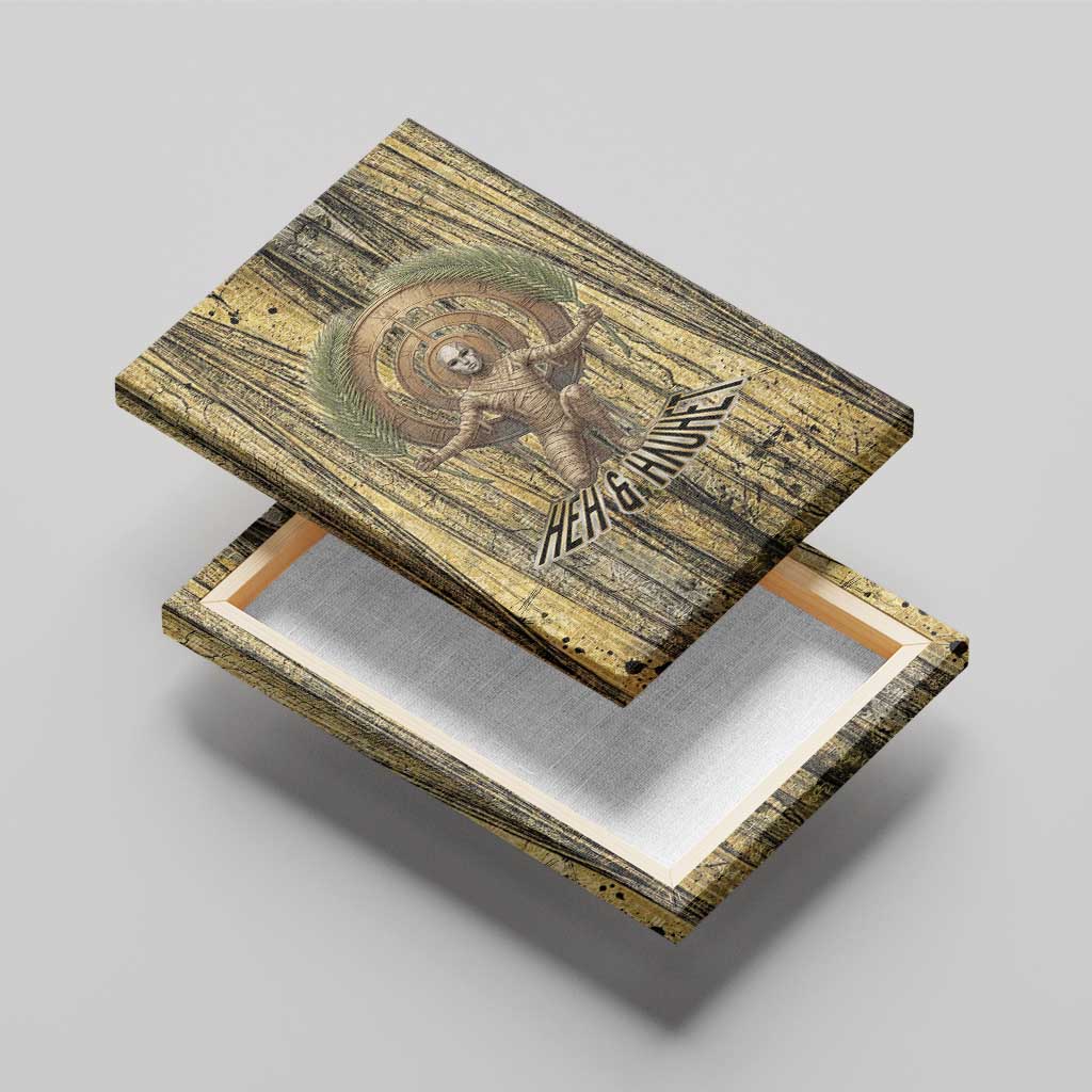 Heh and Hauhet Egyptian Canvas Wall Art Timeless Gods Design Infinity Serpent and Divine Balance Ancient