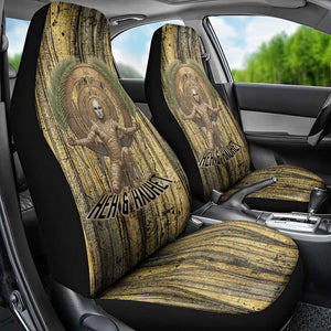 Heh and Hauhet Egyptian Car Seat Cover Timeless Gods Design Infinity Serpent and Divine Balance Ancient
