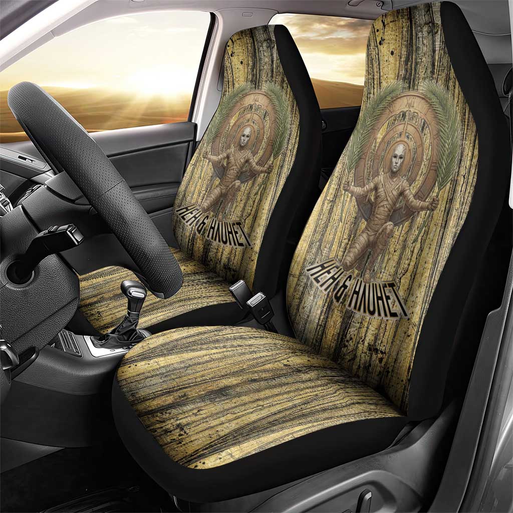 Heh and Hauhet Egyptian Car Seat Cover Timeless Gods Design Infinity Serpent and Divine Balance Ancient