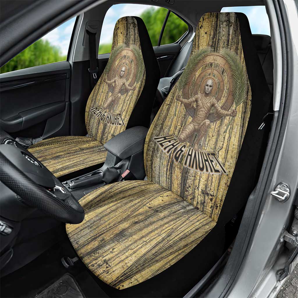 Heh and Hauhet Egyptian Car Seat Cover Timeless Gods Design Infinity Serpent and Divine Balance Ancient