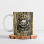 Heh and Hauhet Egyptian Ceramic Mug Timeless Gods Design Infinity Serpent and Divine Balance Ancient
