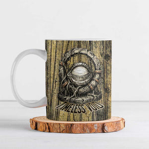 Heh and Hauhet Egyptian Ceramic Mug Timeless Gods Design Infinity Serpent and Divine Balance Ancient