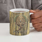 Heh and Hauhet Egyptian Ceramic Mug Timeless Gods Design Infinity Serpent and Divine Balance Ancient
