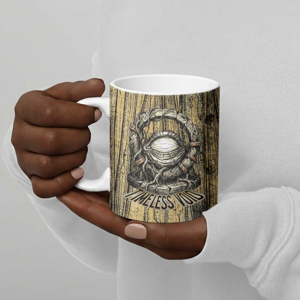 Heh and Hauhet Egyptian Ceramic Mug Timeless Gods Design Infinity Serpent and Divine Balance Ancient