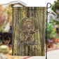 Heh and Hauhet Egyptian Garden Flag Timeless Gods Design Infinity Serpent and Divine Balance Ancient