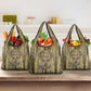 Heh and Hauhet Egyptian Grocery Bag Timeless Gods Design Infinity Serpent and Divine Balance Ancient