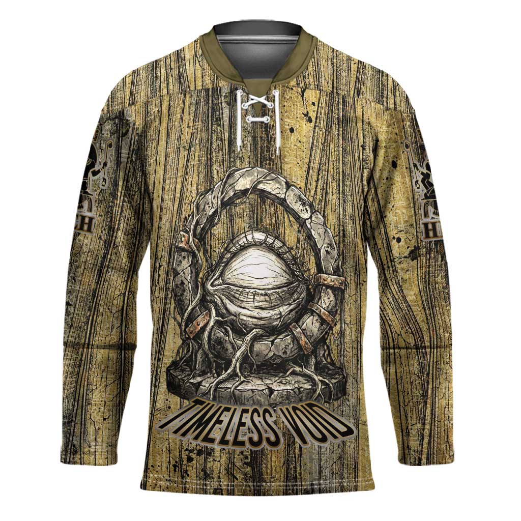 Heh and Hauhet Egyptian Hockey Jersey Timeless Gods Design Infinity Serpent and Divine Balance Ancient