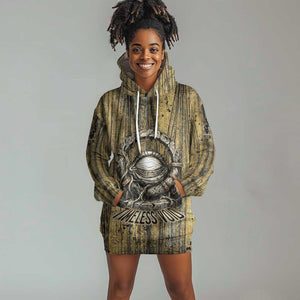 Heh and Hauhet Egyptian Hoodie Dress Timeless Gods Design Infinity Serpent and Divine Balance Ancient