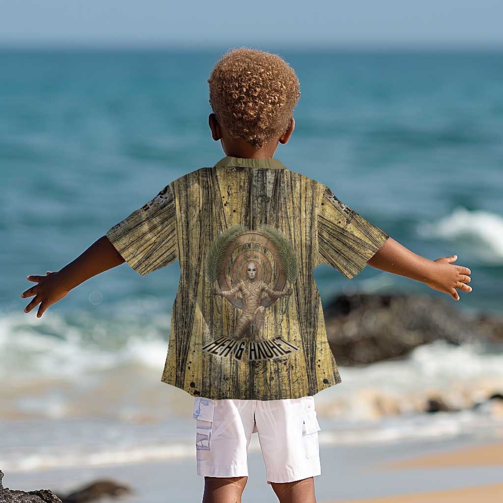 Heh and Hauhet Egyptian Kid Hawaiian Shirt Timeless Gods Design Infinity Serpent and Divine Balance Ancient