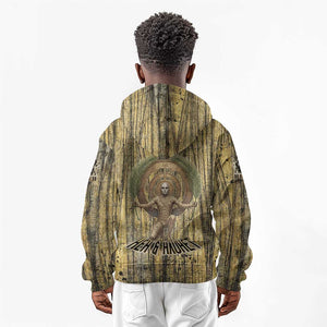 Heh and Hauhet Egyptian Kid Hoodie Timeless Gods Design Infinity Serpent and Divine Balance Ancient