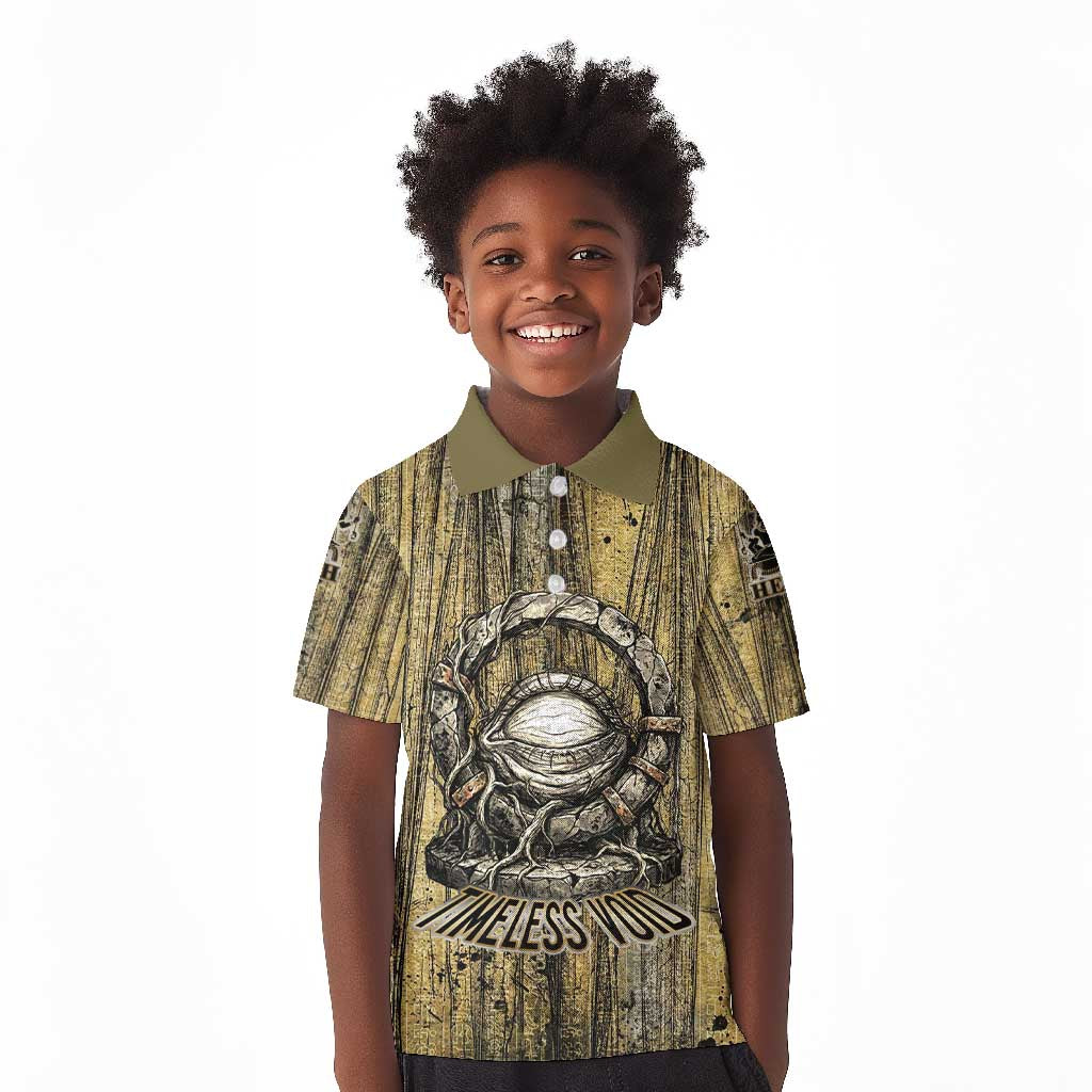 Heh and Hauhet Egyptian Kid Polo Shirt Timeless Gods Design Infinity Serpent and Divine Balance Ancient