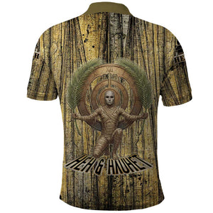 Heh and Hauhet Egyptian Polo Shirt Timeless Gods Design Infinity Serpent and Divine Balance Ancient
