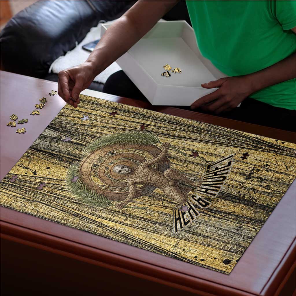 Heh and Hauhet Egyptian Puzzle Timeless Gods Design Infinity Serpent and Divine Balance Ancient
