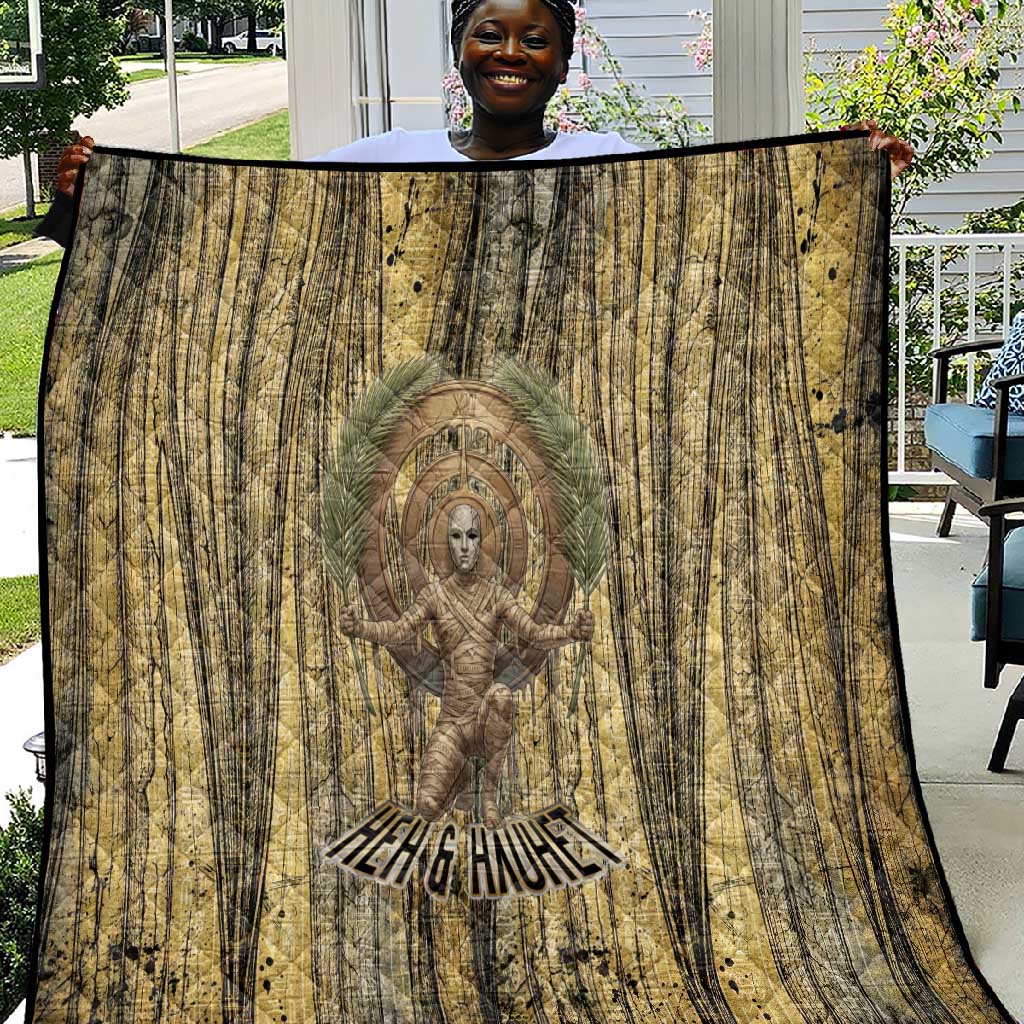 Heh and Hauhet Egyptian Quilt Timeless Gods Design Infinity Serpent and Divine Balance Ancient