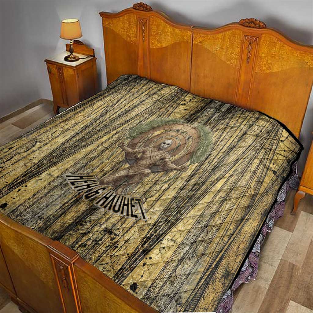Heh and Hauhet Egyptian Quilt Timeless Gods Design Infinity Serpent and Divine Balance Ancient