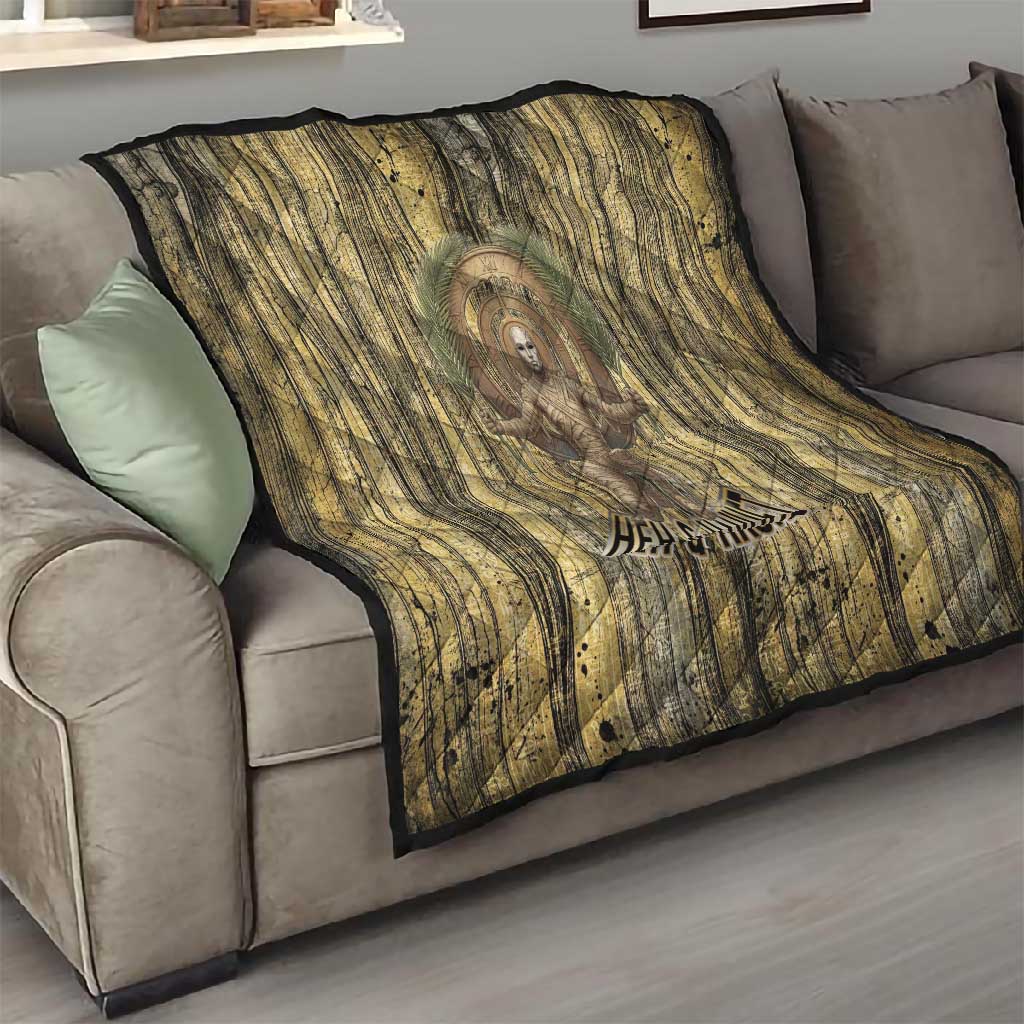 Heh and Hauhet Egyptian Quilt Timeless Gods Design Infinity Serpent and Divine Balance Ancient
