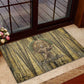 Heh and Hauhet Egyptian Rubber Doormat Timeless Gods Design Infinity Serpent and Divine Balance Ancient