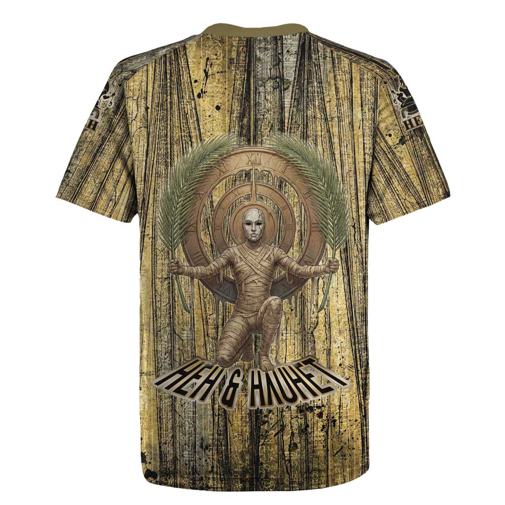 Heh and Hauhet Egyptian Rugby Jersey Timeless Gods Design Infinity Serpent and Divine Balance Ancient