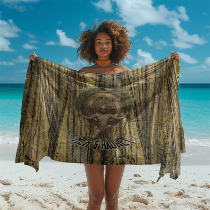 Heh and Hauhet Egyptian Sarong Timeless Gods Design Infinity Serpent and Divine Balance Ancient