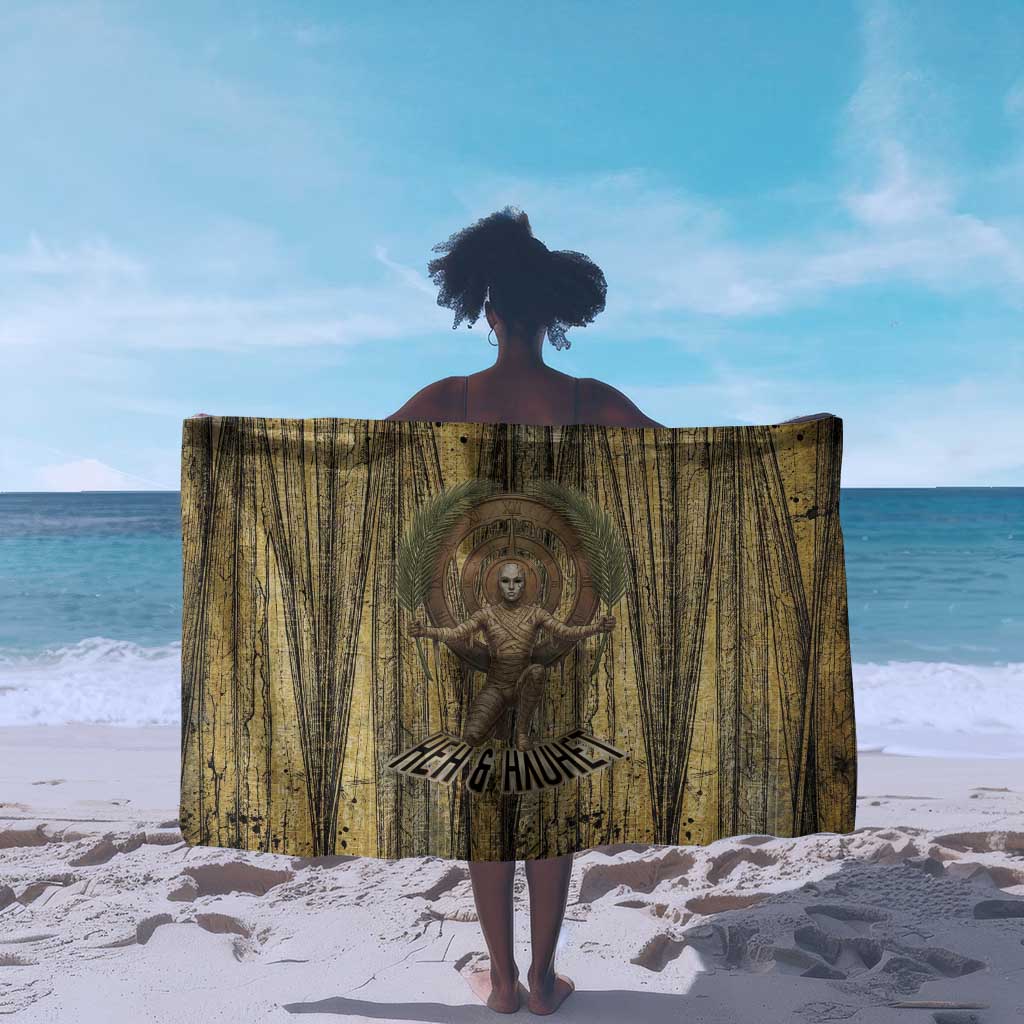 Heh and Hauhet Egyptian Sarong Timeless Gods Design Infinity Serpent and Divine Balance Ancient