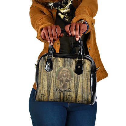 Heh and Hauhet Egyptian Shoulder Handbag Timeless Gods Design Infinity Serpent and Divine Balance Ancient