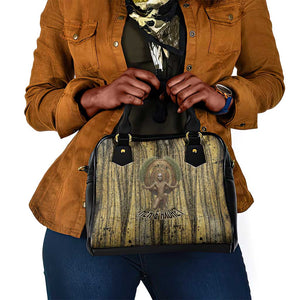 Heh and Hauhet Egyptian Shoulder Handbag Timeless Gods Design Infinity Serpent and Divine Balance Ancient